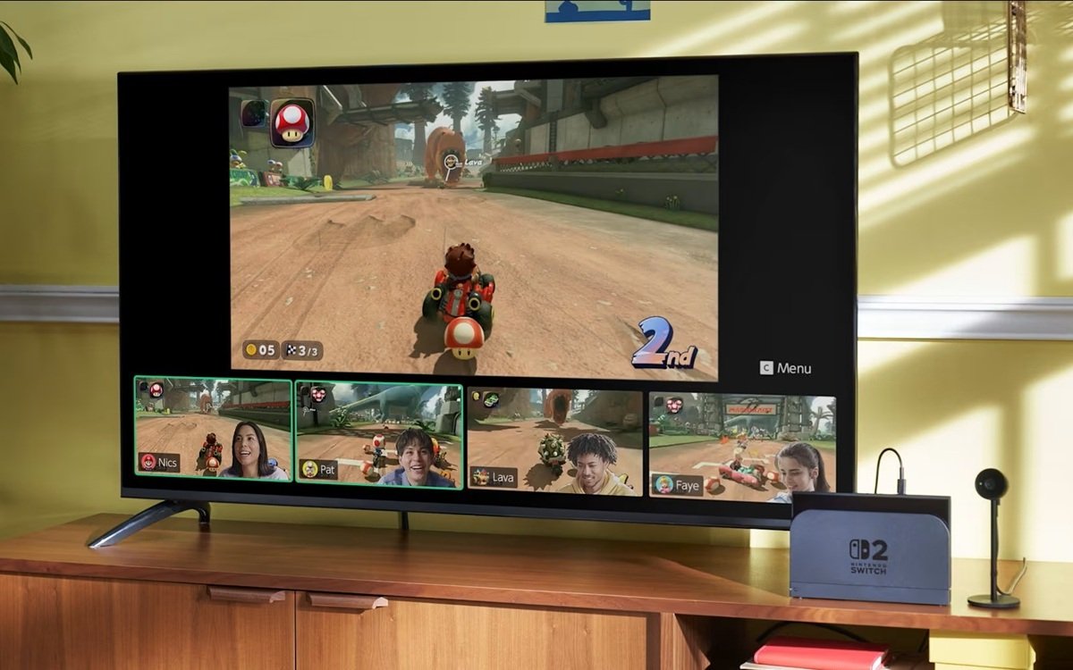 Nintendo explica taxa de quadros reduzida no GameChat do Switch 2
