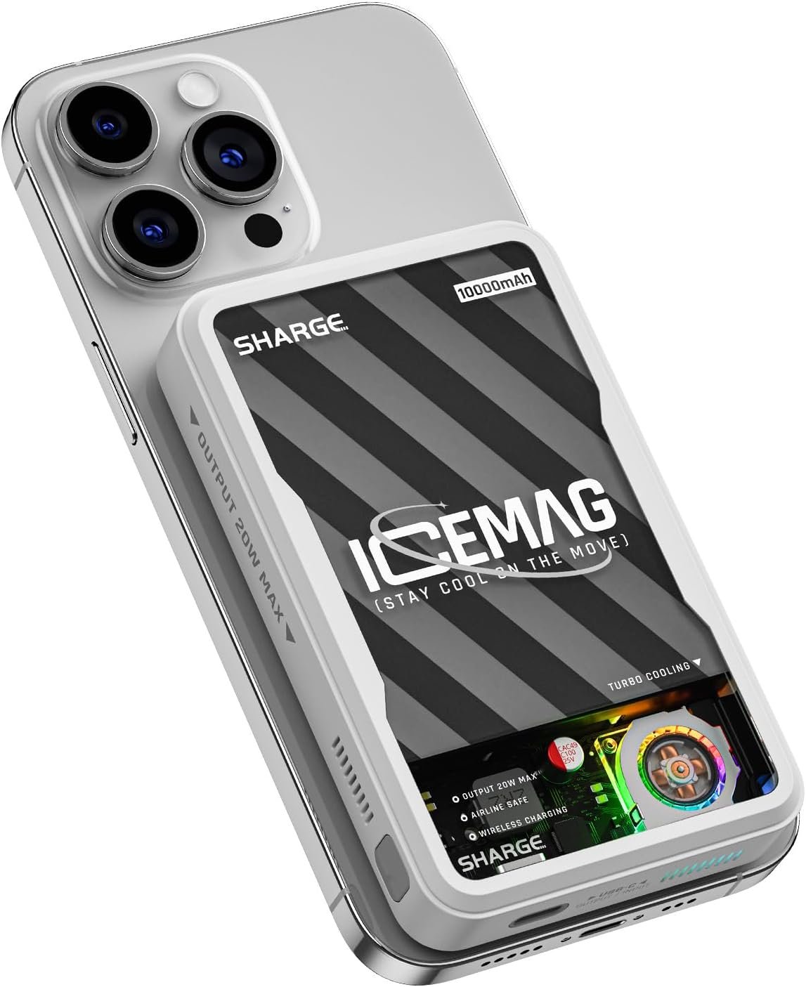 SHARGE ICEMAG: Die Revolutionäre Magnetische Power Bank mit Aktiver Kühlung für Dein iPhone!